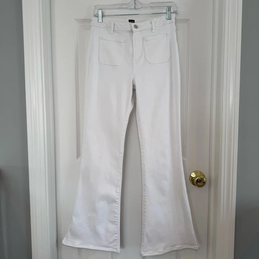 GAP Denim ‘70s Flare Patch Pockets Jeans Size 18Girl